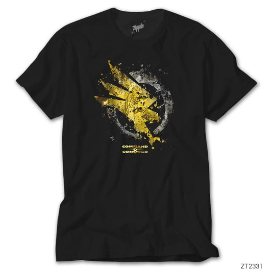 Command Conquer Logo 2 Siyah Tişört