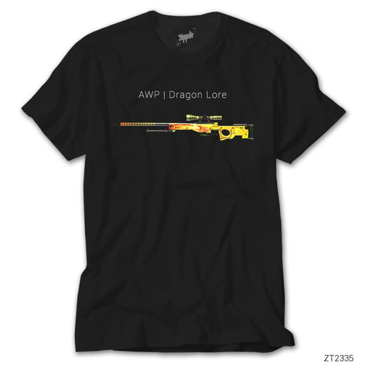 Cs Go Dragonlore Siyah Tişört