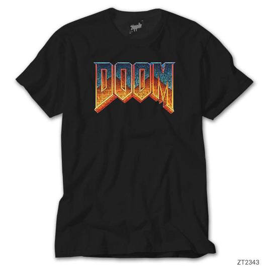 Doom Vintage Siyah Tişört