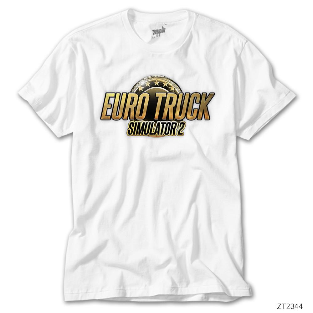 İndirimli Euro Truck Simulator 2 Beyaz Tişört
