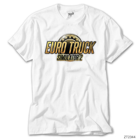 İndirimli Euro Truck Simulator 2 Beyaz Tişört