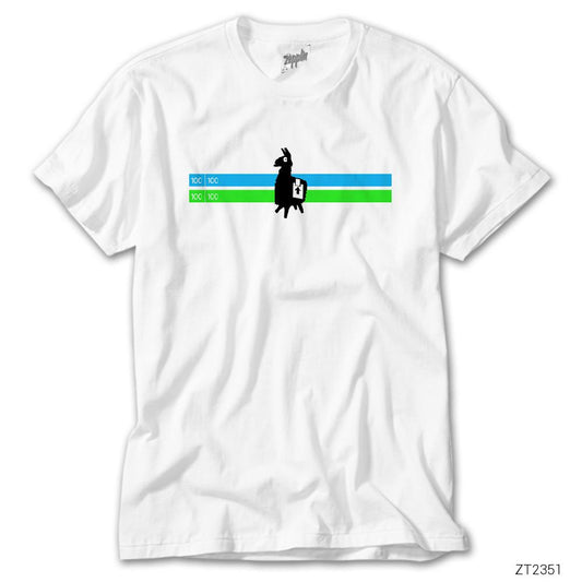 Fortnite Health Bar Beyaz Tişört