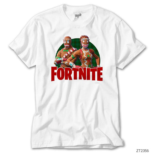 Fortnite X mas Skin Logo 2 Beyaz Tişört
