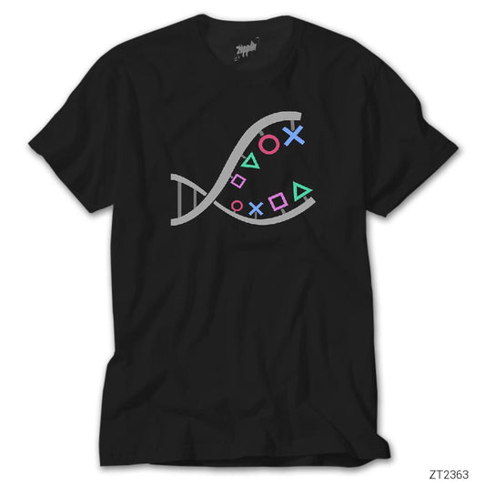 Gamer DNA Siyah Tişört