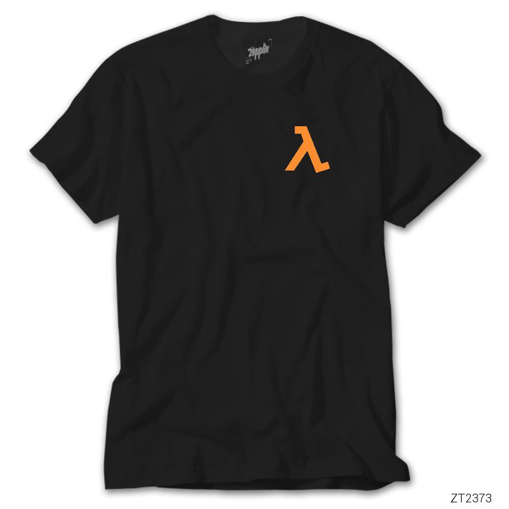 İndirimli Half Life Logo Pocket Kopya Siyah Tişört