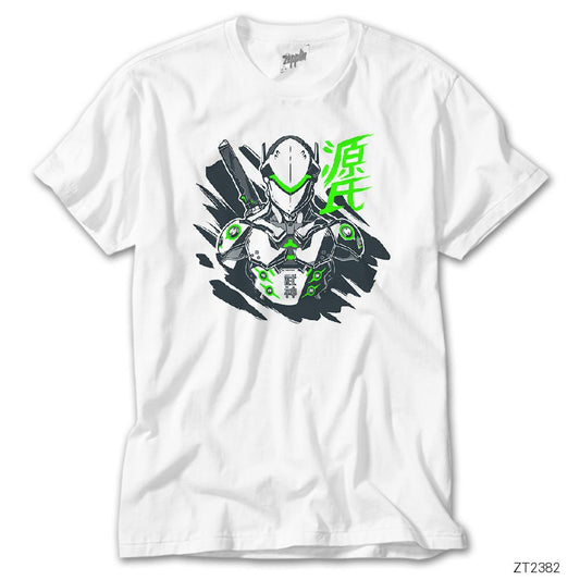 Overwatch Genji Beyaz Tişört