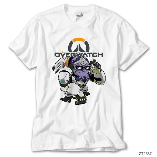 Overwatch Winston Tee Beyaz Tişört