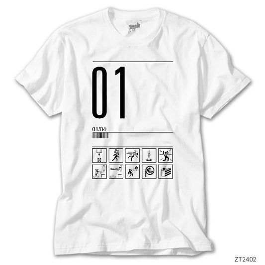 Portal Aperture Level 1 Beyaz Tişört