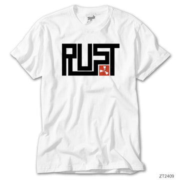 Rust Logo 2 Beyaz Tişört