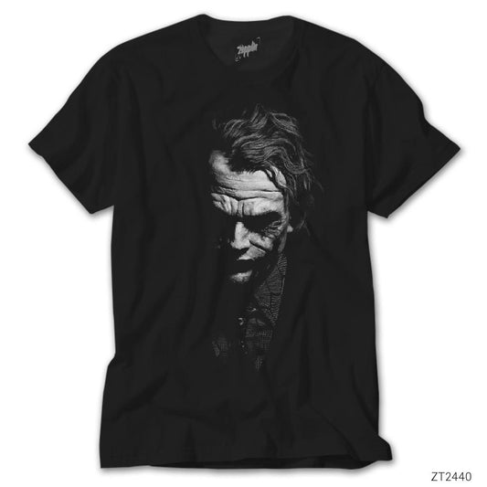 İndirimli Joker Black and White Siyah Tişört