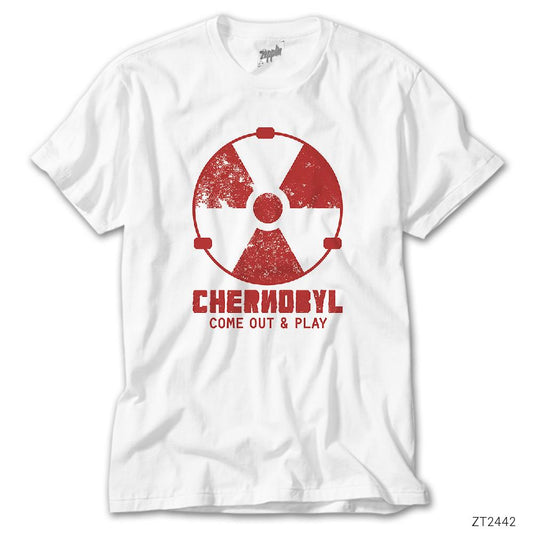 Chernobyl Come Out Play Beyaz Tişört