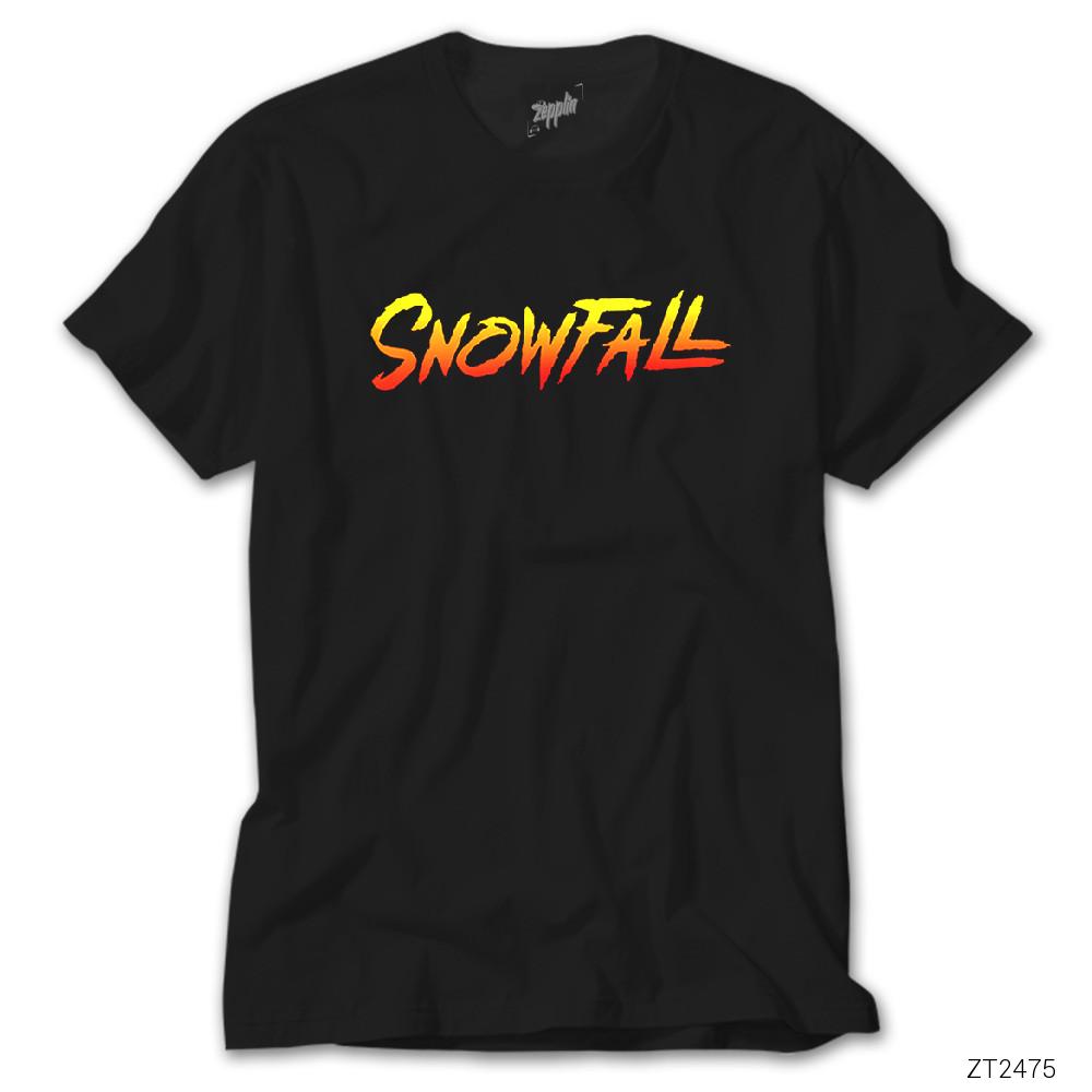 SnowFall Logo Siyah Tişört