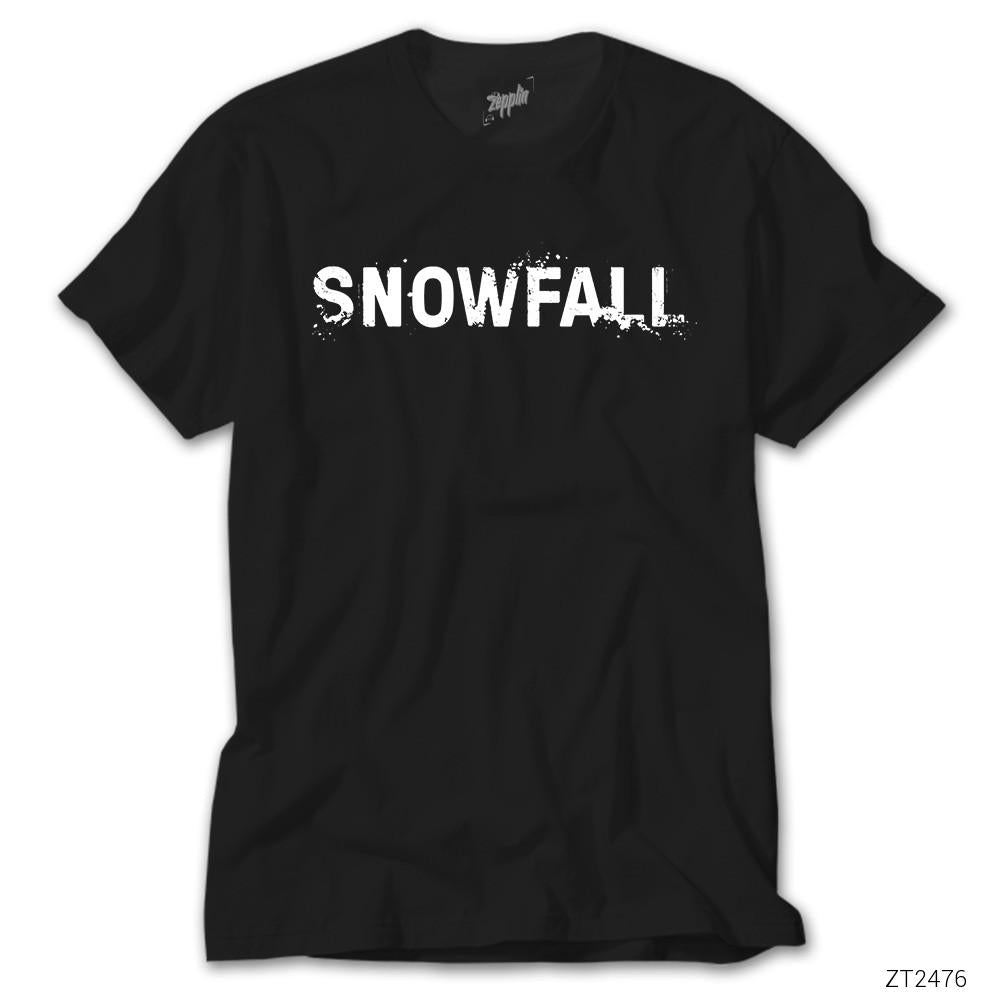 SnowFall Splash Logo Siyah Tişört