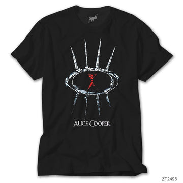 Alice Cooper Eye Logo Siyah Tişört