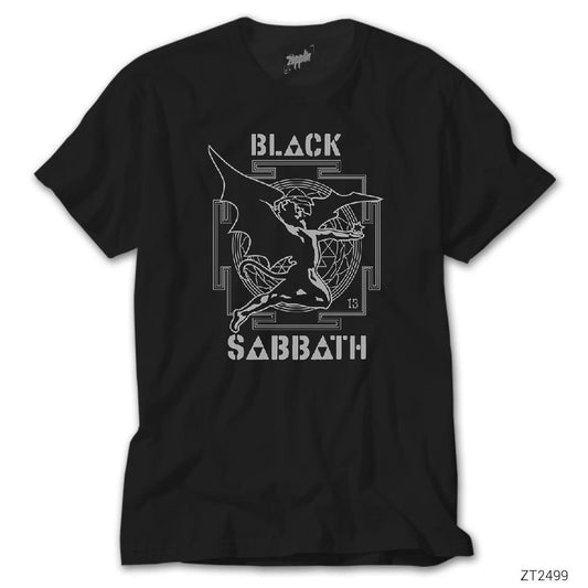 Black Sabbath 13 Angel Siyah Tişört