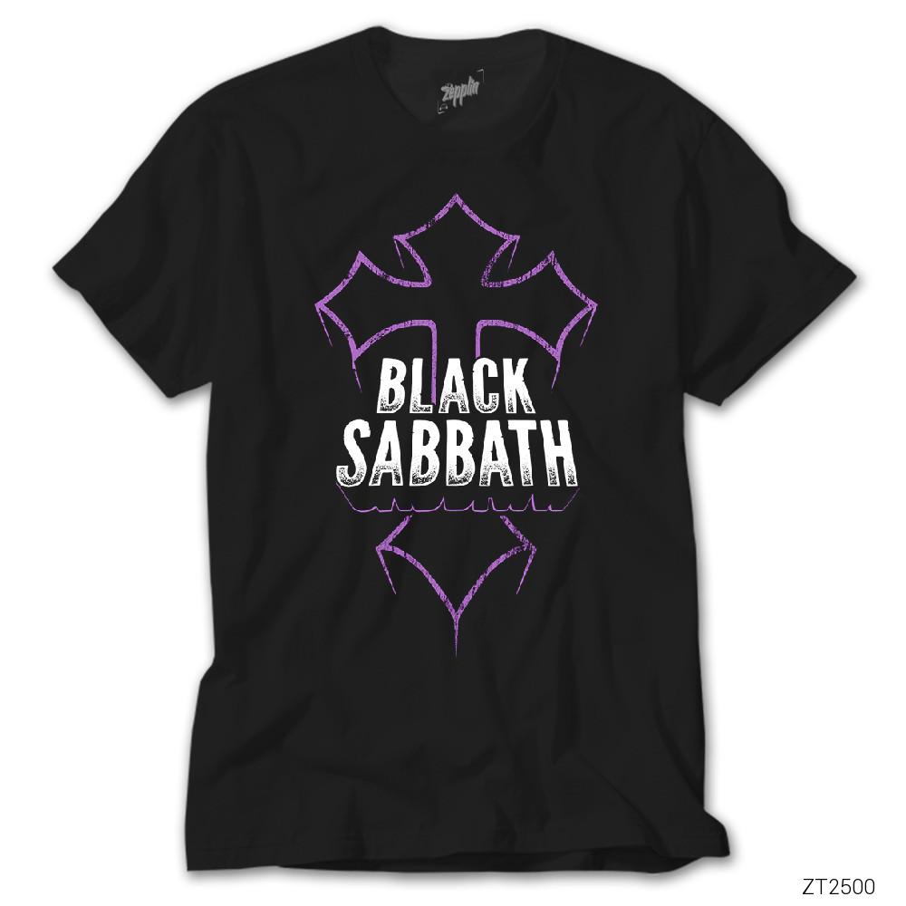 Black Sabbath Cross Siyah Tişört