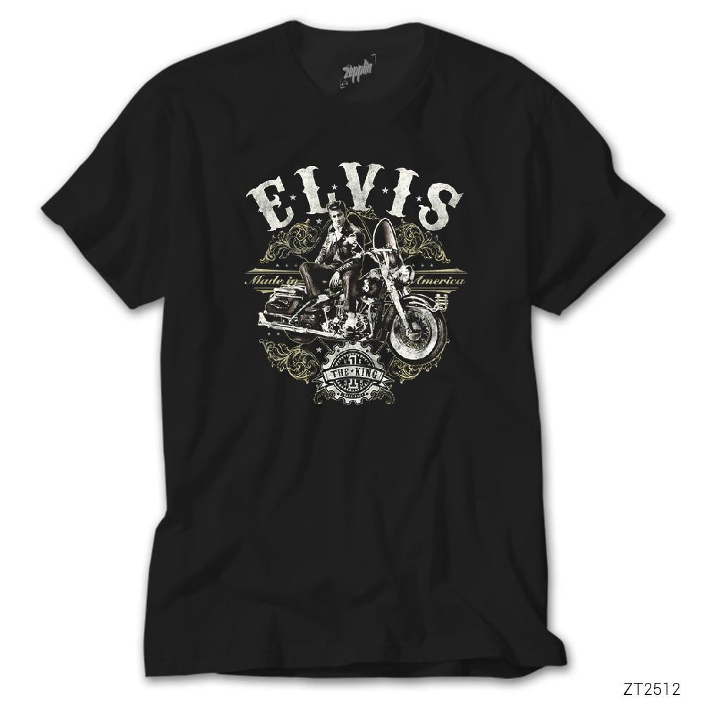 Elvis Made in America Siyah Tişört