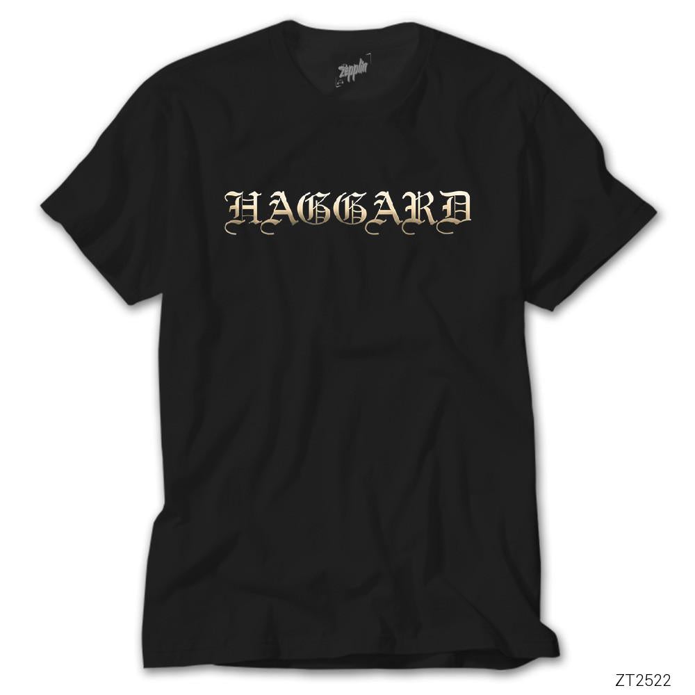 Haggard Logo Siyah Tişört