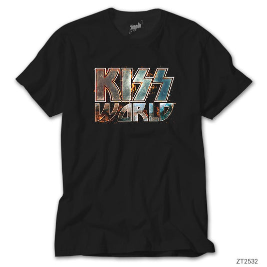 Kiss World Tour Siyah Tişört