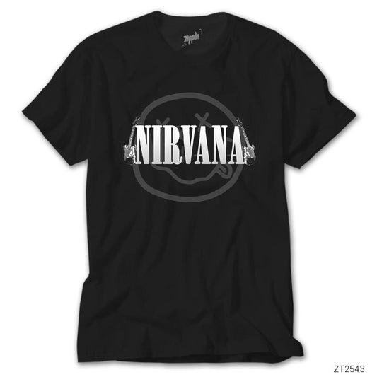 Nirvana Guitar Siyah Tişört