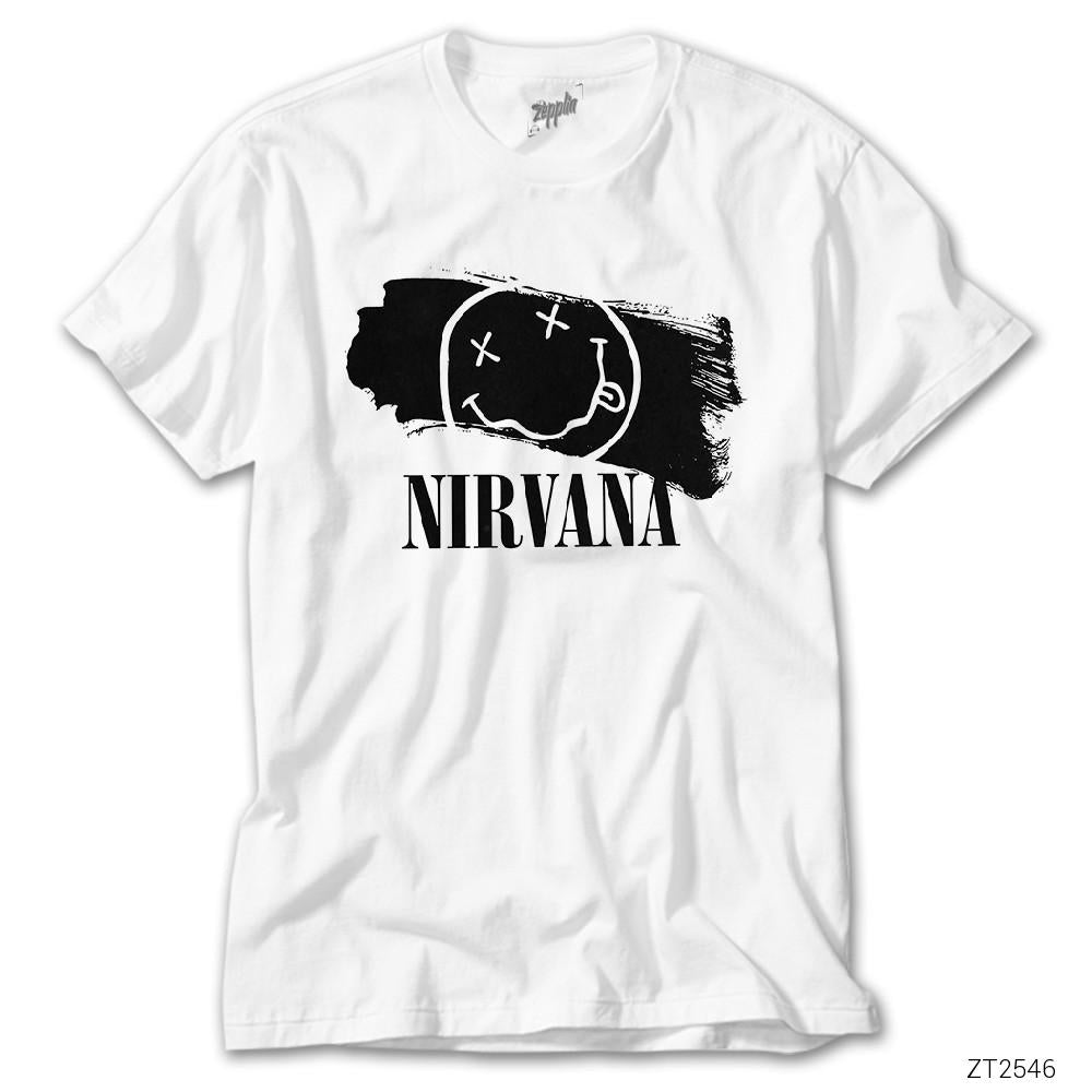 Nirvana Splash Beyaz Tişört