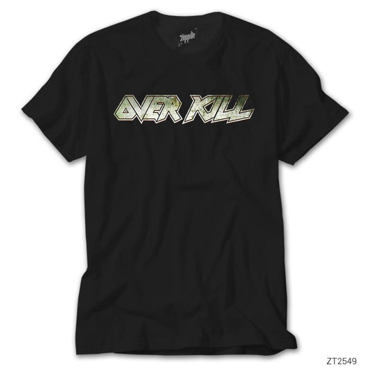 Overkill Logo Siyah Tişört