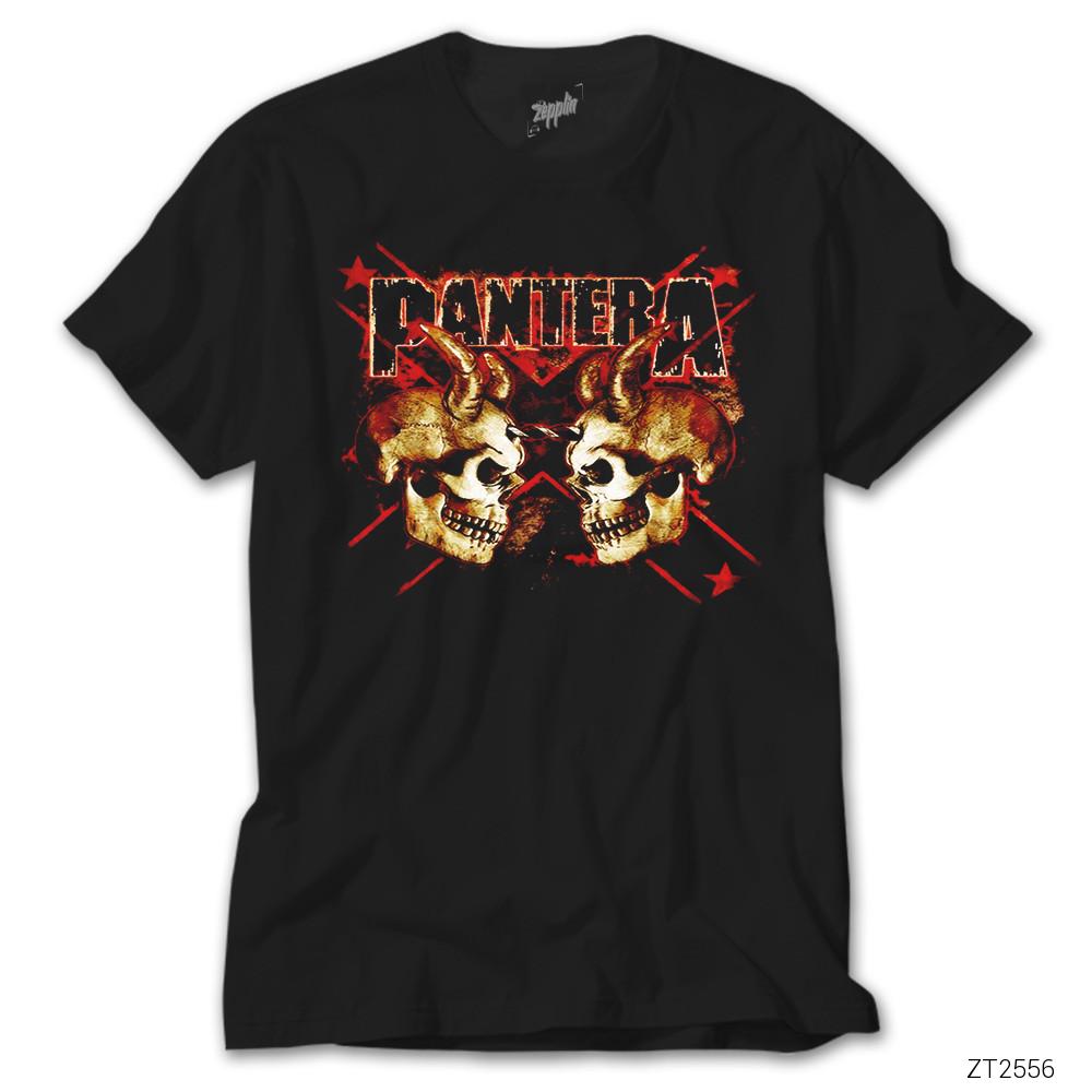 Pantera Skull Siyah Tişört
