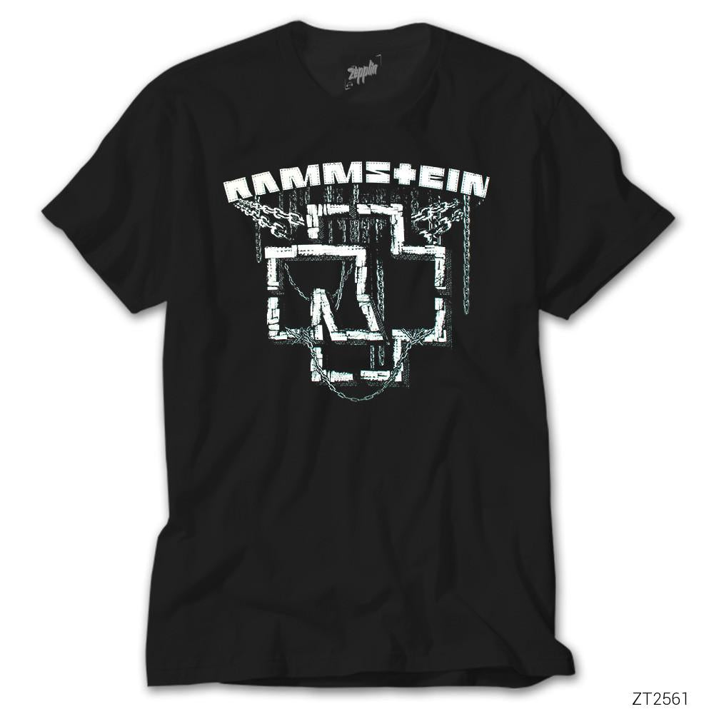 Rammstein Chain Logo Siyah Tişört