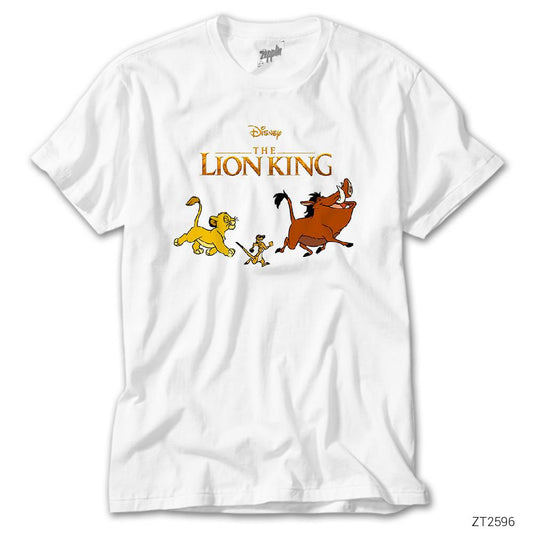Aslan Kral Simba ve Arkadaşları Beyaz Tişört