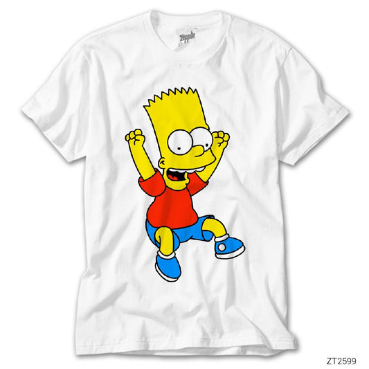 Bart Simpson Beyaz Tişört