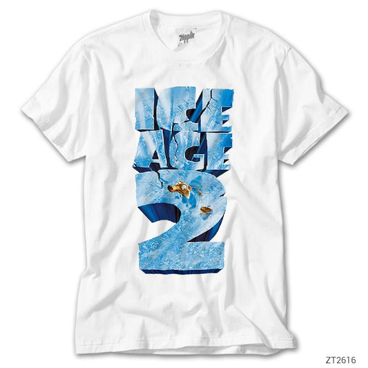 Buz Devri Logo 2 Beyaz Tişört