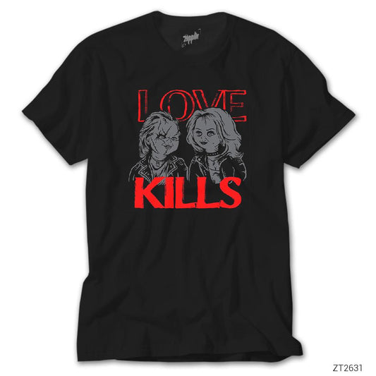 Chucky Love Kills Siyah Tişört