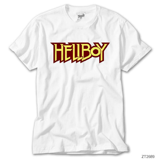 HellBoy Logo Beyaz Tişört