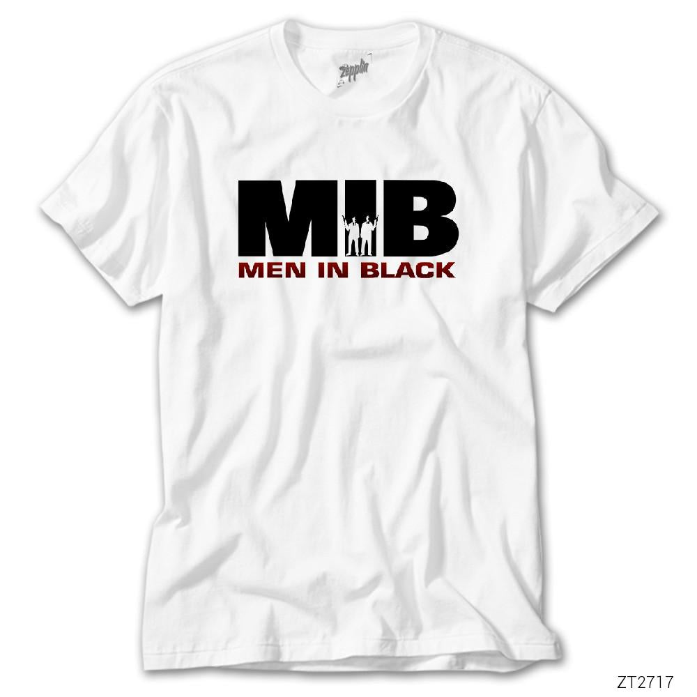 Men in Black Logo 3 Beyaz Tişört