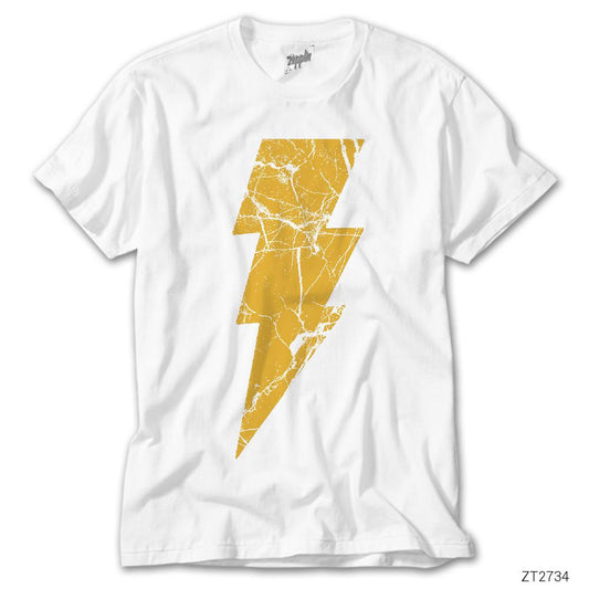 Shazam Logo Beyaz Tişört