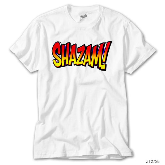 Shazam Logo 2 Beyaz Tişört