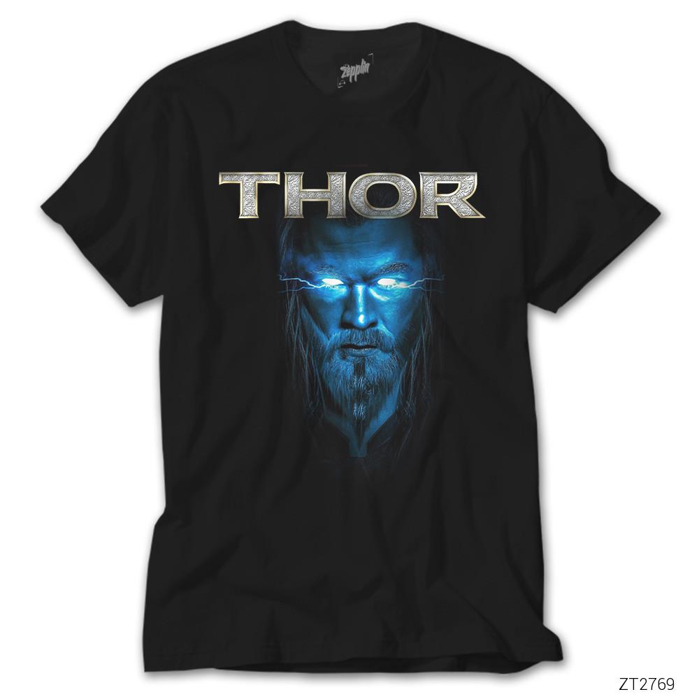 Thor Blue And Gray Siyah Tişört