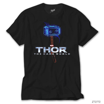 Thor Mjolnir 2 Siyah Tişört