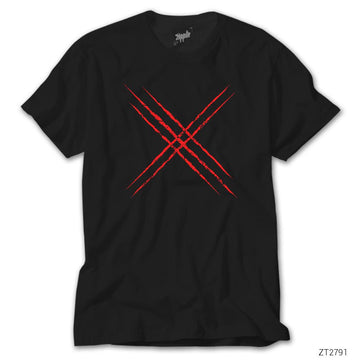 X-men Logo Red Siyah Tişört