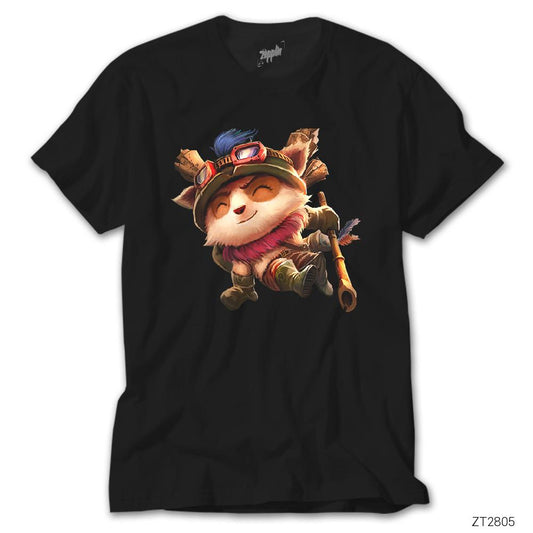 League of Legends Teemo Siyah Tişört