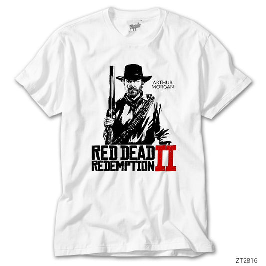 İndirimli Red Dead Redemption 2 Beyaz Tişört