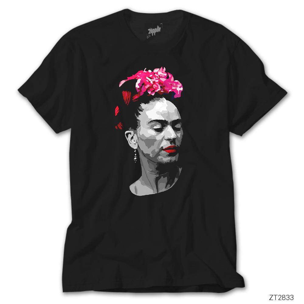 Frida Kahlo Portre 6 Siyah Tişört