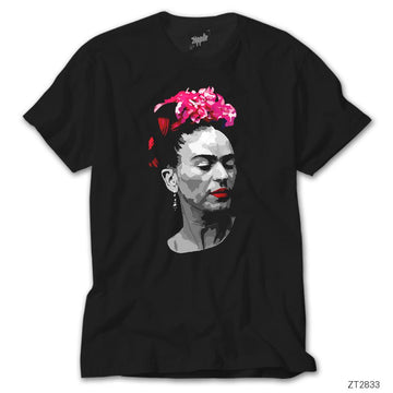 Frida Kahlo Portre 6 Siyah Tişört