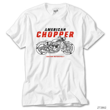 American Chopper Beyaz Tişört