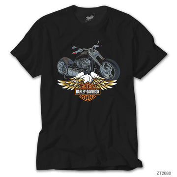 Harley Davidson Vintage Siyah Tişört