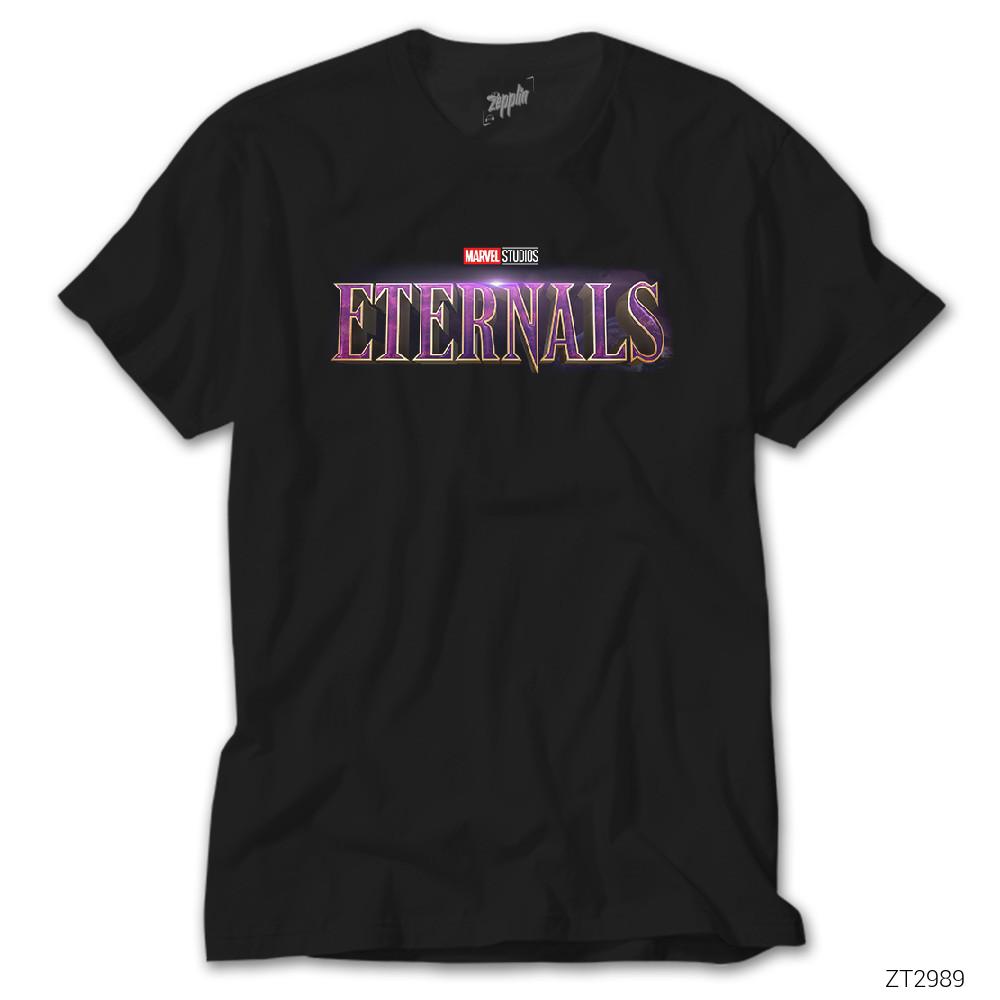 Eternals Logo siyah tişört