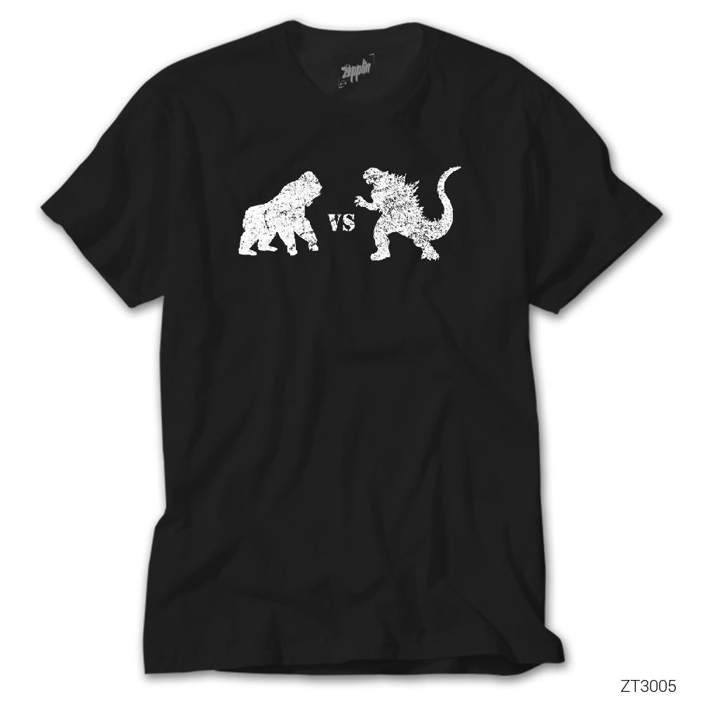 Godzilla vs King Kong Siyah Tişört