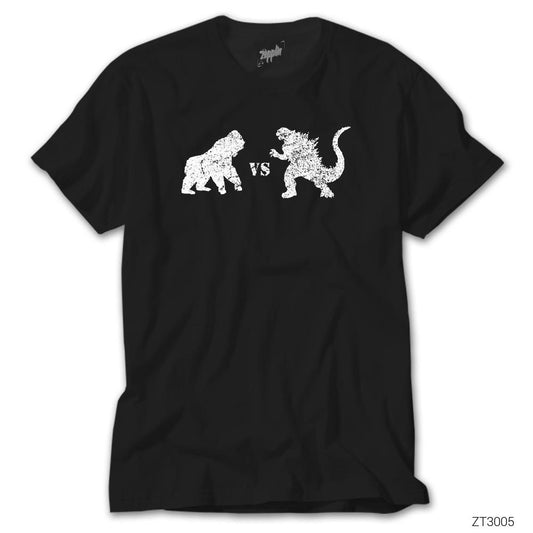 Godzilla vs King Kong Siyah Tişört