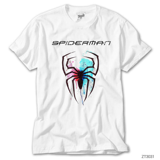Spiderman Colored Beyaz Tişört