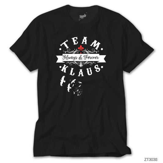 Team Klaus Siyah Tişört